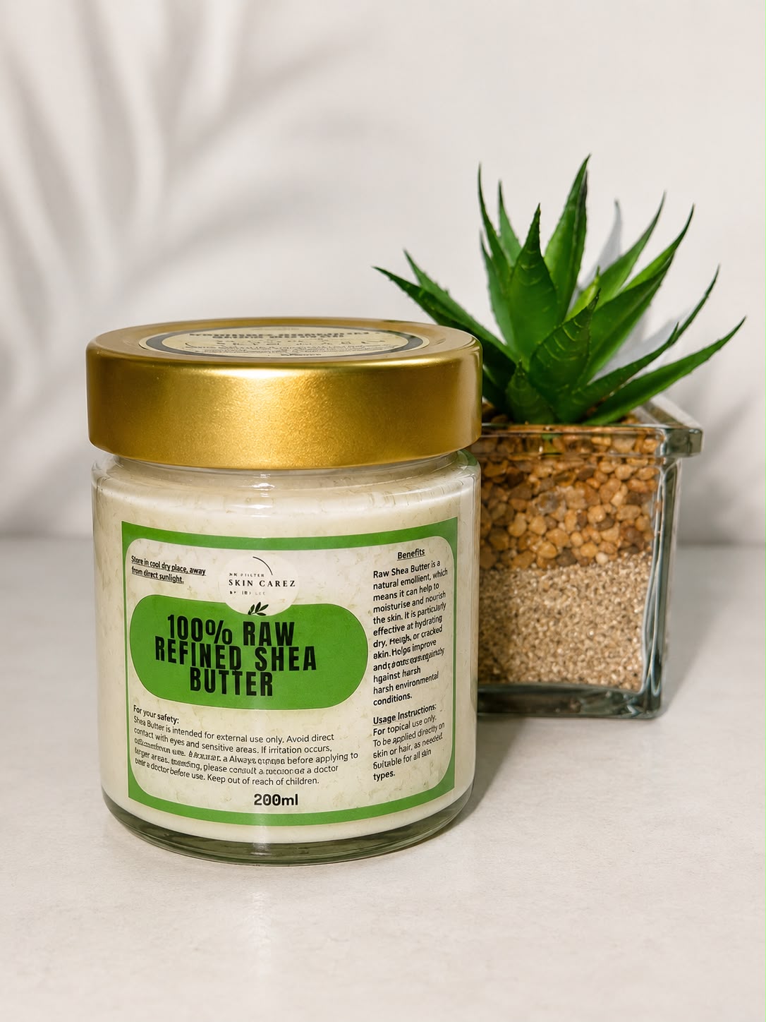 REFINED SHEA BUTTER 200G
